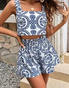 セットアップ　2ピース　タンクトップ　ショートパン　ショーパン