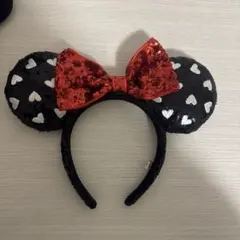 ミニーマウスカチューシャ ハート模様