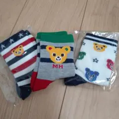 mikiHOUSE キッズ靴下 3足セット 13-15cm