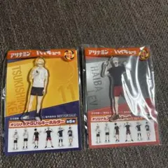 【未開封】ハイキュー！！ アリナミン キーホルダー 月島蛍 ＆灰羽リエーフ