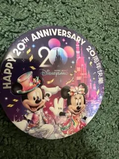 香港ディズニー 20周年 缶バッジ