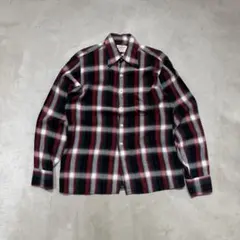 70s Arrow Ombre check rayon shirt