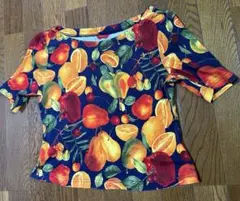 レナウン　PLANETAフルーツ柄Ｔシャツ短め小さめのサムネイル