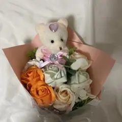 ソープフラワーブーケ クマさん