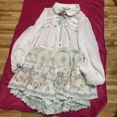 希少 LIZLISA リズリサ 花柄 セットアップ 平成 旧タグ