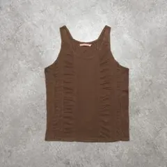 00s SABOTAGE Shirring Tank Top Vest M