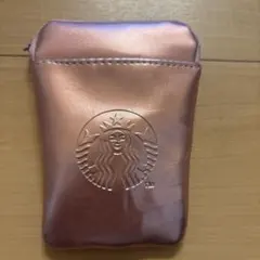 Starbucks ローズゴールド ポーチ