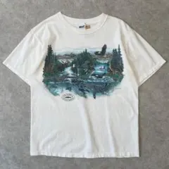 90s USA製ONEITA San Ségal 熊 アートT XL動物アニマル - メルカリ