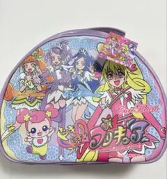 ドキドキ！プリキュア ポーチ　ボストンバッグ紫系