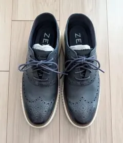 コールハーン ゼログランド ウィングチップ オックスフォード ネイビー 8.5