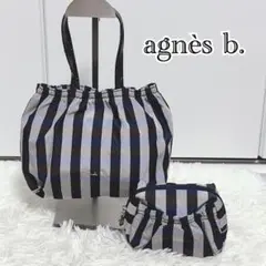 S*)様 agnès b. アニエスベー ハンドバッグ ポーチ付き