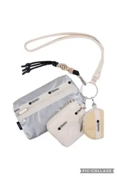 新品未開封　LeSportsac×AMERI Multi Pouch シルバー