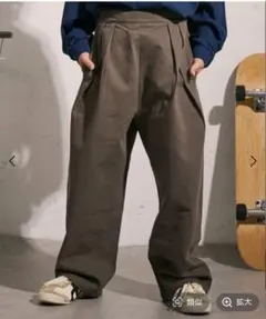 PAIR MANON STREET タックツイルパンツ グレー 90cm