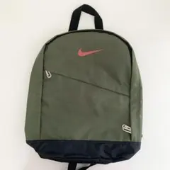 90s NIKE ナイキ リュック バックパック オリーブ 赤ロゴ レトロ