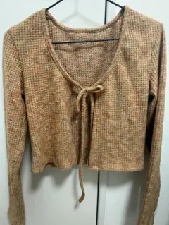 SHEIN クロップドニットカーディガン