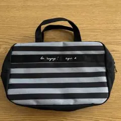 アニエスベー　バック　ポーチ　ストライプ