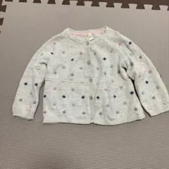H&M 70cm水玉柄のカーディガン