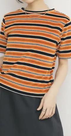 Champion　SHORT SLEEVE BORDER TEE