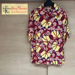 初期 Dry Bones ドライボーンズ アロハシャツ コウモリ柄 イエローのサムネイル