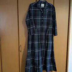 サニークラウズ　ponさんのマドラスチェックワンピース　Lサイズ