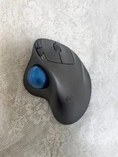 Logitech トラックボールマウス グレー/青