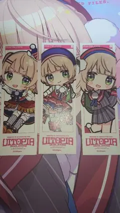 しぐれうい 展示会 UITOPIA しおり 3枚コンプセット②