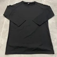 シンプル ブラック 無地 スポーツ 普段使い ロンT 長袖 メンズ レディース