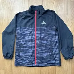 adidas ジッパージャケット サイズ140 黒/ブラック