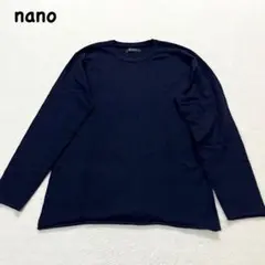 t819 【ナノ】　トップス　ロングTシャツ　カットソー　長袖　無地　カジュアルのサムネイル