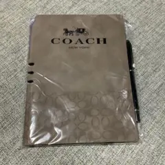 COACH ノートブック＆ボールペンセット　ステッカー　ノベルティ　限定品のサムネイル