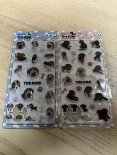 THE DOG AND FRIENDS ぷくぷくシール 2種セット