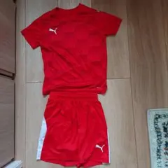 PUMA サッカーウェアセット レッド DRY CELL サイズ:130