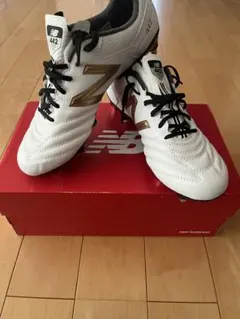 New Balance 442 ホワイト/ゴールド スパイクシューズ26.5