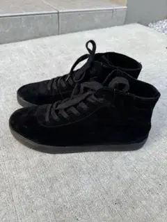 【FREELY FOOT】本革スエードキルトスニーカー　26.5cm 黒