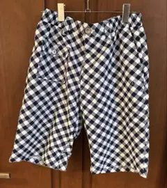 le coq sportif メンズ　ゴルフ用チェック柄ショートパンツ