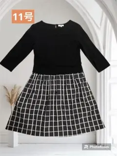 ⭐️Alpha cubic⭐️異素材 ワンピース 11号 セレモ二ー用・通勤用