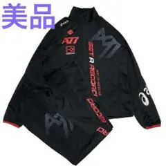 【極美品/希少XO】アシックス A77 ジャージ上下 完売品 ビックサイズ 黒