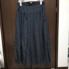 GU☆黒色プリーツロングスカート