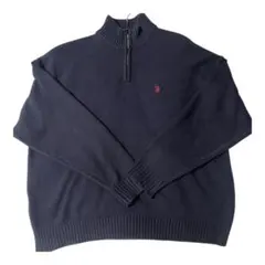 U.S. POLO ASSN. ネイビー ニットセーター M