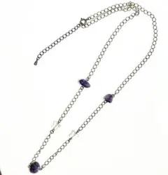 アメジスト＆バタフライ水晶ネックレス