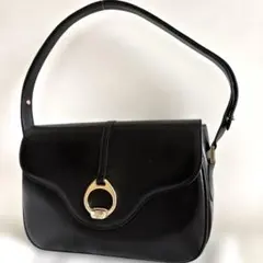 BALLY イタリア製 本革 ワンショルダーバッグ ブラック ゴールド金具のサムネイル