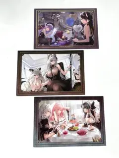 アズールレーン　ポストカード　3枚　上海限定　ポップアップストア　公式品