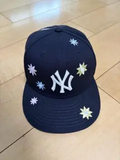 NEW ERA 59FIFTY NYヤンキース フラワー刺繍 キャップのサムネイル