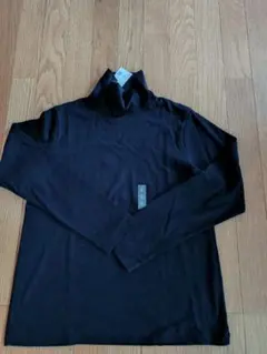 ブラック タートルネック Tシャツ Lサイズ