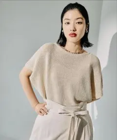 LEPSIM 5ゲージカノコライクプルオーバーSS キナリ FREE