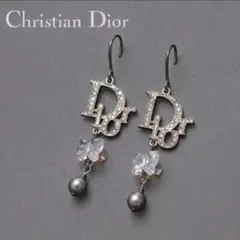 ゆらゆら Dior ピアス ロゴ ラインストーン 星 - メルカリ