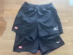 Mizuno 卓球ブラックショートパンツ　2枚セット
