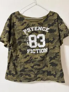 オフショルダーTシャツ 迷彩柄のサムネイル