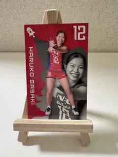 女子バレー　佐々木 遥子　トレーディングカード necレッドロケッツ