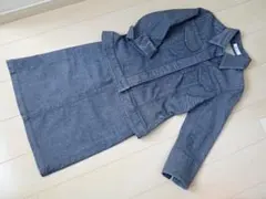 アーベーベー　７分袖デニムジャケットM　デニムスカートS　セット